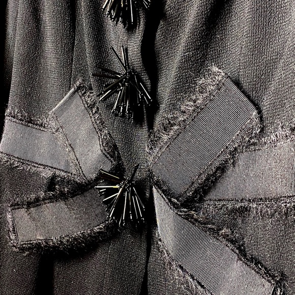 Carolina Herrera Embellished Bow Front Jacket 6 - Picture 2 of 6